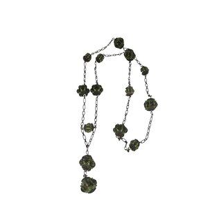 Vintage Hand Beaded Ball Necklace (A5647)